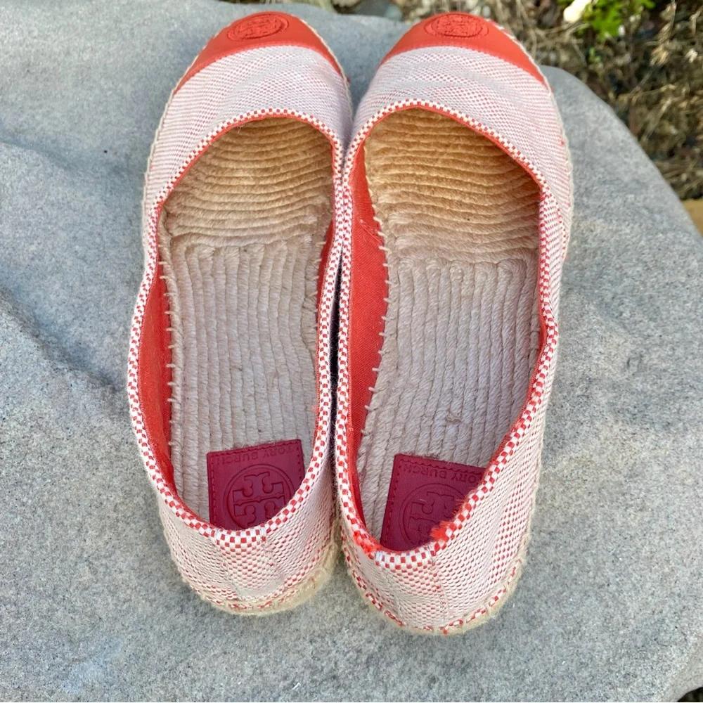 Tory Burch Red Espadrille Slip-Ons NWOB